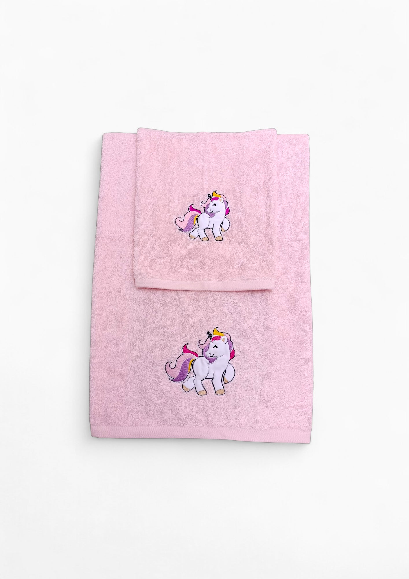 Set asciugamani 100% cotone per neonati, con animaletto ricamato, ideale per il bagnetto del tuo bambino.